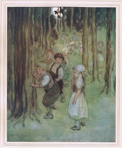 Kinder würden sich heranschleichen, um sie zu sehen von Hugh Thomson